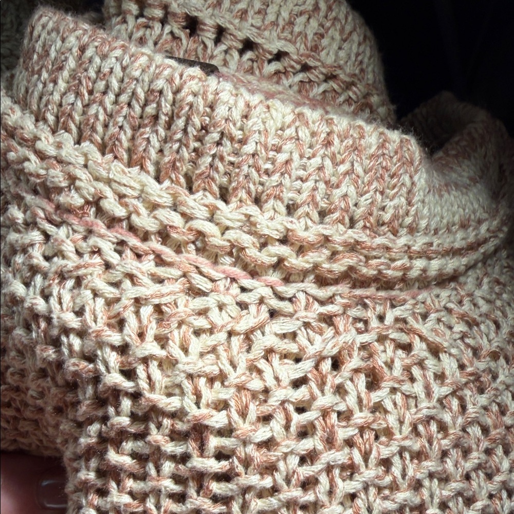 Free People Slouchy Scoop-Neck Sweater in Tan - Picture 12 of 14